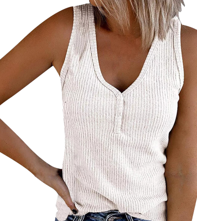 螺纹坑条-女无袖背心LTWJ20859 - 螺纹坑条-140g/S