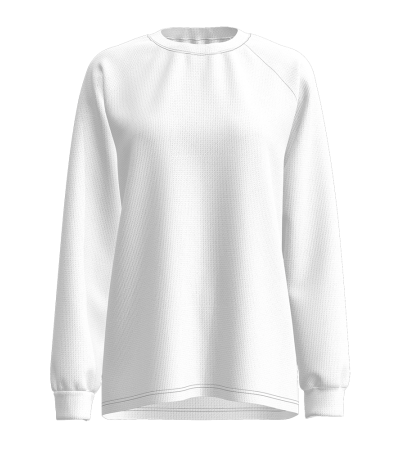 插肩袖圆领卫衣-LTW20161S(肩缝压线) - 空气层-250g/S