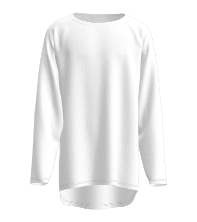 长袖圆领A版T恤（LTW20064） - 仿棉-180g/S