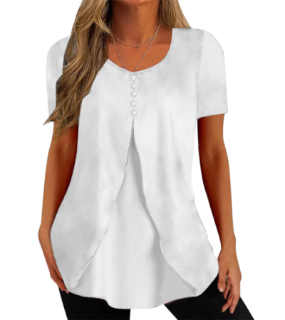 女圆领短袖T恤S9550484 - 仿棉-180g/S