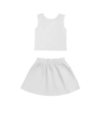 儿童裙子套装A0027W - 牛奶丝-170g/2XS