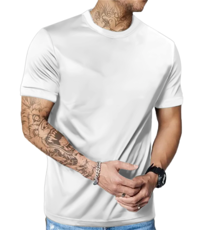 男数码印仿棉短袖圆领T恤-LTM10078 - 仿棉-180g/S