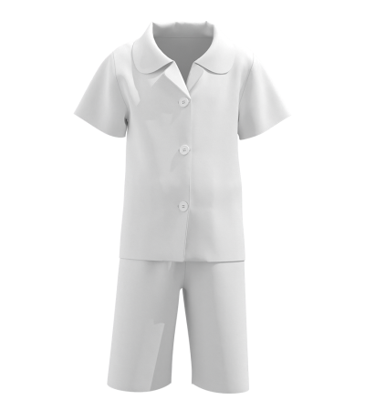 儿童古巴领衬衫套装-A0181 - 四面弹-120g/2T