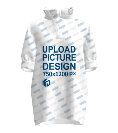 女士褶皱领短袖-OFX004 - 四面弹-120g/S