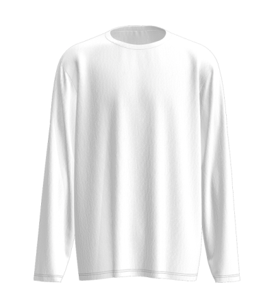 男数码印仿棉长袖圆领T恤-LTM100136 - 仿棉-180g/S