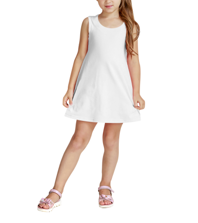 3D 儿童A字连衣裙 （A0005） - 牛奶丝-170g/80