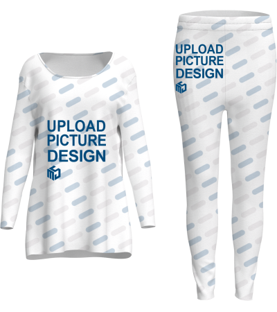 女士大码长袖圆领长裤套装-HJKJ005 - 磨毛牛奶丝-200g/1XL