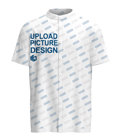 男数码印四面弹短袖立领开衫-LTMJ10071X - 四面弹-120g/S