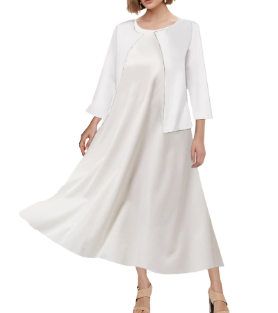 女连衣裙2件套-裙子LTWJ20966L - 仿棉-200g/S