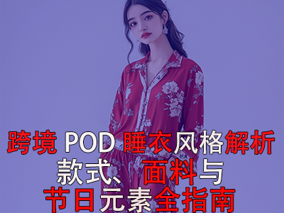 跨境POD睡衣风格解析:款式、面料与节日元素全指南 跨境POD睡衣风格解析:款式、面料与节日元素全指南