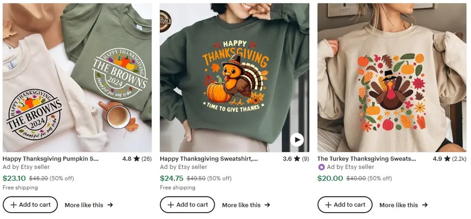 连帽卫衣感恩节元素