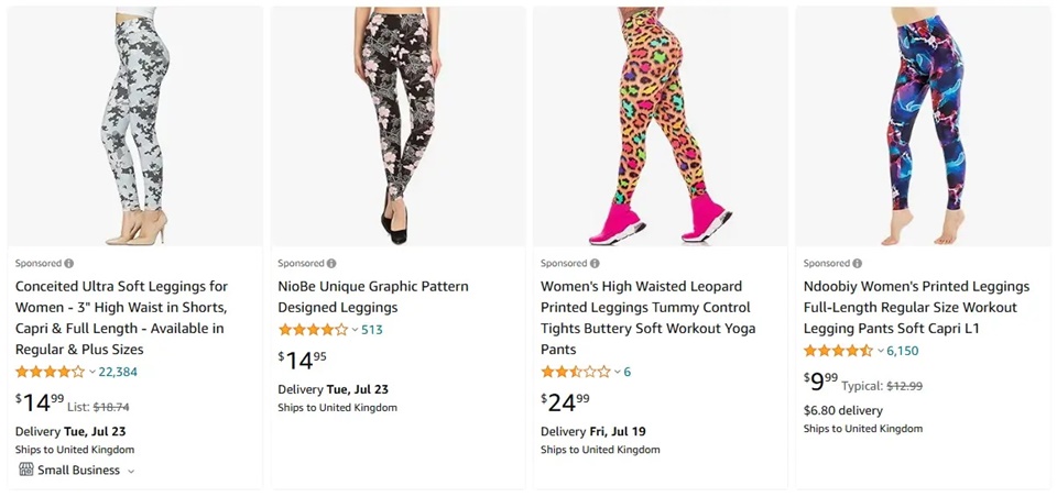 跨境选品，运动服品类紧身裤热卖