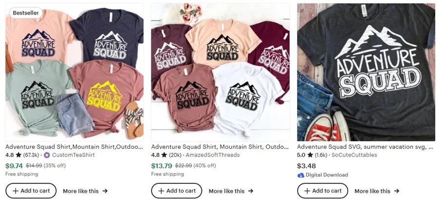 家庭旅行定制T恤创意之探险小队