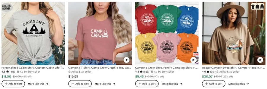 家庭旅行定制T恤创意之篝火小队