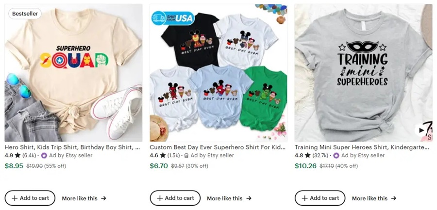 家庭旅行定制T恤创意之超级英雄