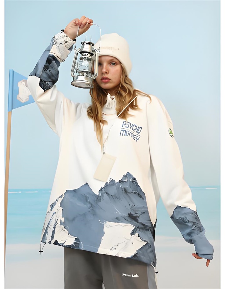 全幅印花个性卫衣