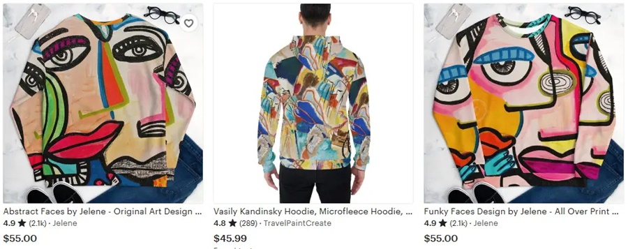 定制卫衣全幅印花的设计元素推荐之抽象艺术