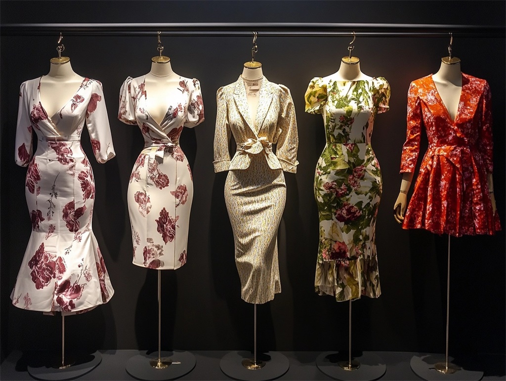 2024年女装连衣裙印花趋势：波希米亚风、花卉图案与全幅设计引领潮流