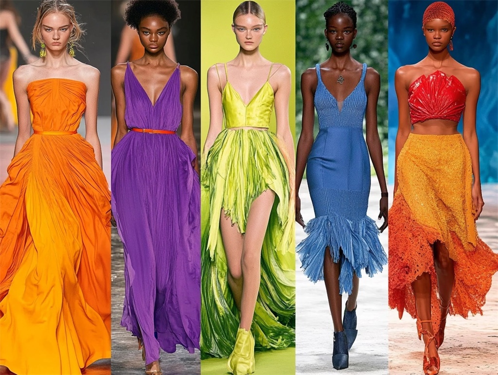 【POD服装设计】2025春夏连衣裙十大流行色：时尚与设计的新篇章